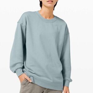Lululemon Perfectly Oversized Crew - Blue Cast- Sz 10